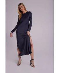 Bella Dahl - Bias Long Sleeve Dress L / Odyssey Female - Lyst