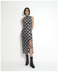 French Connection - Axel Embellished Dress /silver 8 - Lyst