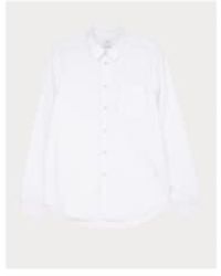 Paul Smith - Camisa cebra manga larga manga larga col: 01 blanco, tamaño: m - Lyst