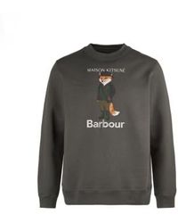 Barbour - X maison kitsuné beaufort fox sweatshirt - Lyst