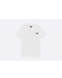 The North Face - Mountain outline t-shirt weiß - Lyst