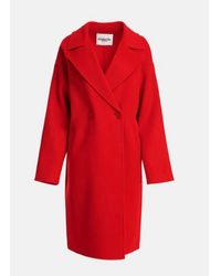 Essentiel Antwerp Cylo Coat Red - Rojo