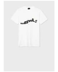 Paul Smith - Dominioes graphic print t-shirt col: 01 weiß - Lyst