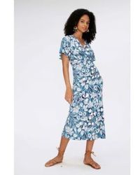 Diane von Furstenberg - Zetna Palm Floral Loose Sleeve Wrap Dress Size: S - Lyst