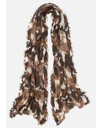 PUR SCHOEN - Hand Felted Cashmere Soft Scarf Camouflage Testa Moro-stone Ii + Gift - Lyst