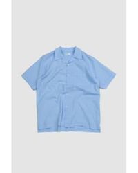 Universal Works - Camp Ii Shirt Pale Onda Cotton - Lyst