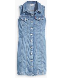 levis aubrey denim dress