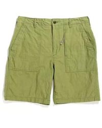 Engineered Garments - Fatigue Shorts Olive Cotton Sheeting Xs - Lyst