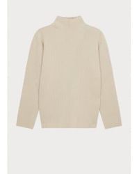 Paul Smith - High Neck Open Back Stripe Detail Jumper Col 02 Off - Lyst