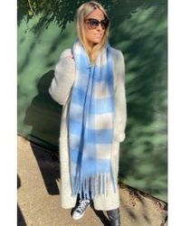 Libby Loves - And Ivory Lennie Check Scarf One Size - Lyst