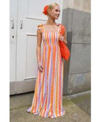 Compañía Fantástica - Lines Stripe Multi Dress - Lyst
