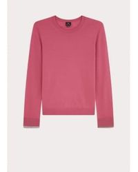 Paul Smith - Crew Neck Sheer Cuff Jumper Col: 54 , Size: M - Lyst