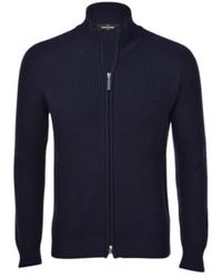 Gran Sasso - Knitted Cardigan 56 Navy - Lyst