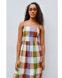 Thinking Mu - Paola Multicolour -Check -Kleid - Lyst