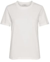 Pieces - T-shirt à manches courtes cria blanc - Lyst