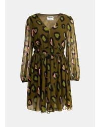 Essentiel Antwerp - And Black Coprey Leopard Print Short Dress - Lyst