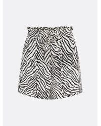 FABIENNE CHAPOT - And White Heart Print Olivia Short 40 - Lyst