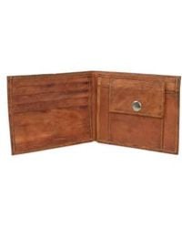 VIDA VIDA - Leather Wallet With Coin Section Leather - Lyst