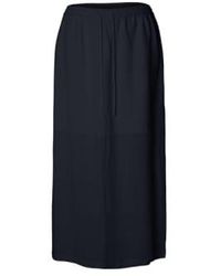 SELECTED - Slfviva Dark Sapphire Ankle Skirt 38 - Lyst