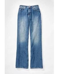 Free People - Tinsley Baggy High Rise Jeans Hazey - Lyst