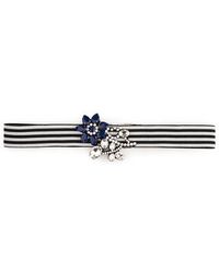 Essentiel Antwerp Cinturón Vavalon Blue Stripe - Azul