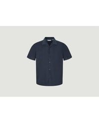 Knowledge Cotton - Velvet Short Sleeve Shirt S - Lyst