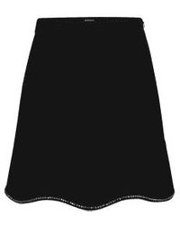 BOSS - Varewa gem sacallop hem mini jupe taille: 8, col: noir - Lyst