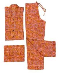 Behotribe  &  Nekewlam - Pyjama Set Cotton Floral Block Print Large-extra Large - Lyst