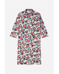 Munthe - Lucima Button Up Abstract Print Shirt Dress Col: Multi, S - Lyst