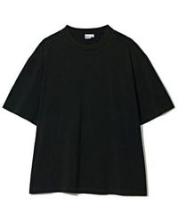 PARTIMENTO - Tee washed vintage en negro - Lyst