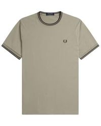 Fred Perry - T-shirt à talons jumeaux - Lyst