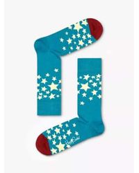 Happy Socks - Chaussettes en étoiles bleues - Lyst