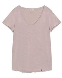 Cashmere Fashion - The Shirt Project Organic Cotton V-neck Short-sleeved Xl / Beige - Lyst