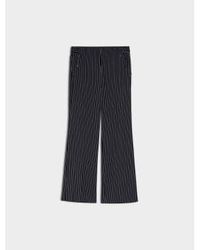 iBlues - Navy Pinstripe Bibo Trousers Size 8 - Lyst