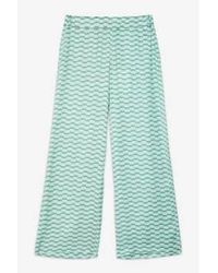 Ottod'Ame - Checked Palazzo Trousers It 42 - Lyst