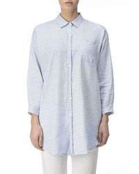 Woolrich Surchemise 100% lin (femmes) - Bleu