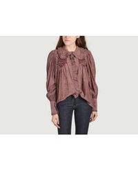 Laurence Bras - Cotton Shirt With Embroidery And Ruffles New Champa 36 - Lyst