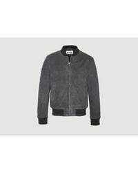 Schott Nyc - Lc 300 Suede Leather Bomber Jacket M - Lyst