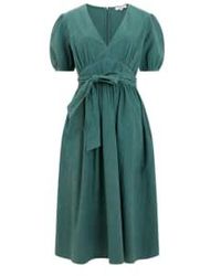 Great Plains - Crinking cotton v couche robe-tropical vert-j1waa - Lyst
