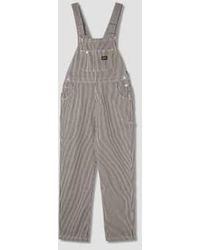 Stan Ray - Gray And Striped Overalls L - Lyst