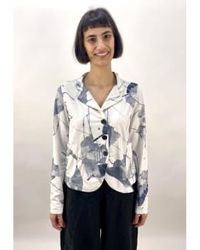 Grizas - Off Cotton Jacket With Print Xs - Lyst