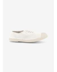 Bensimon - Chaussures tennis lacets blancs - Lyst