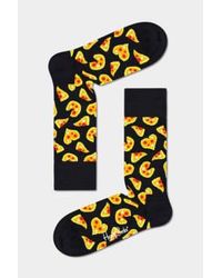 Happy Socks - Chaussettes pizza love en noir pls01-9300 - Lyst