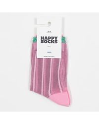 Happy Socks - Calcetines tobillo liry brillantes en rosa - Lyst