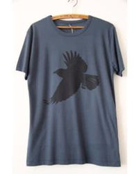WINDOW DRESSING THE SOUL - Kobalt crow jersey t -shirt - Lyst