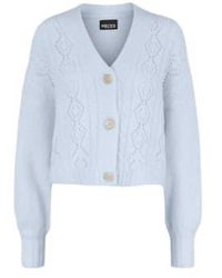 Pieces - Heaven Knitted Cardigan L - Lyst