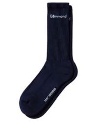 Edmmond Studios - Socks O/s / Plain Navy - Lyst