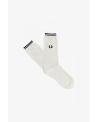 Fred Perry Tipped Socks Snow White / Navy