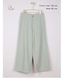 indi & cold - Linen Cotton Crop Trousers 42 - Lyst