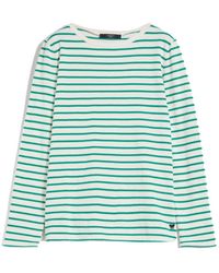 Weekend by Maxmara Fretty Striped Jersey T-shirt - Green